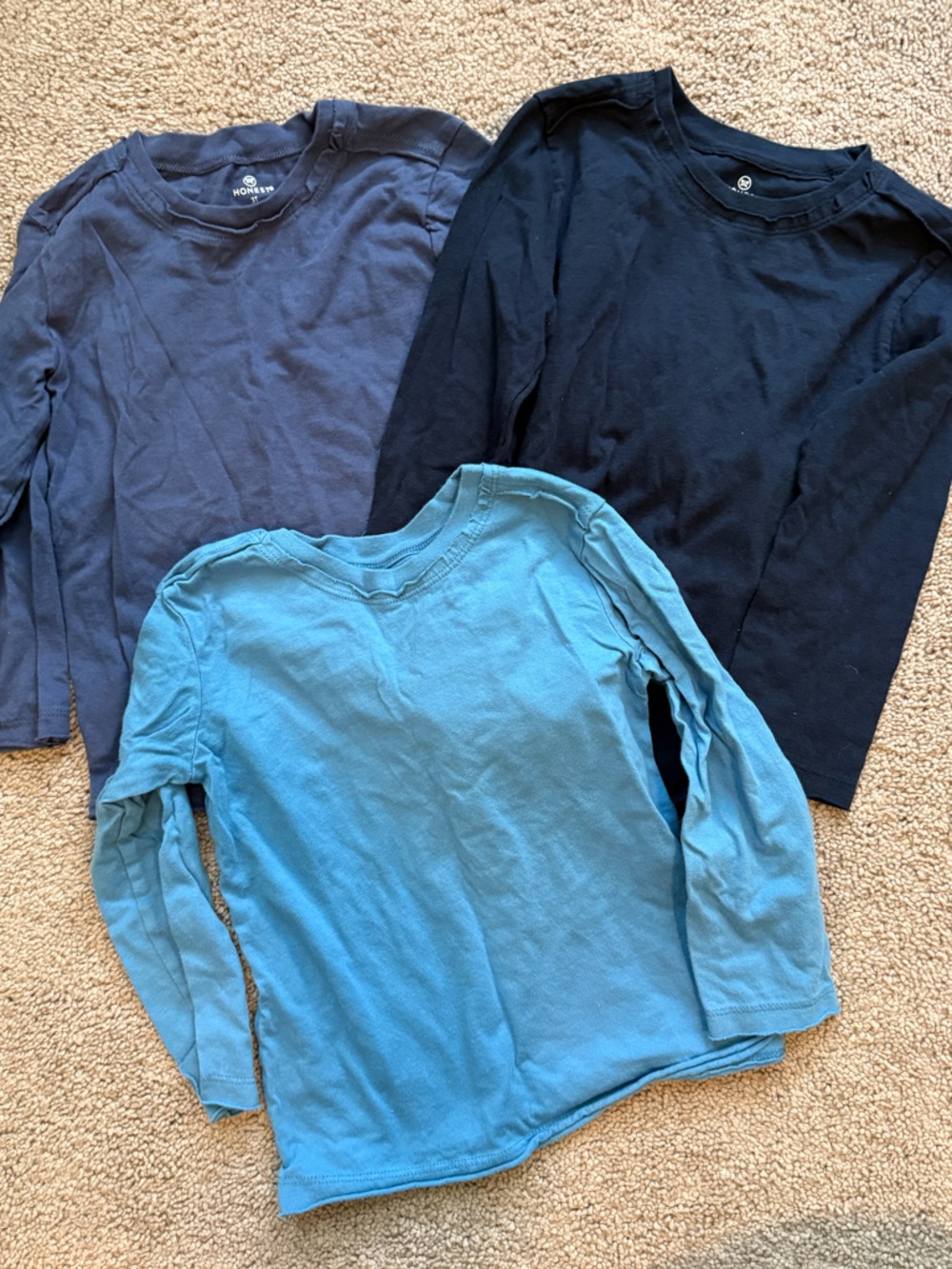 Honest Long Sleeve bundle of 3 shirts